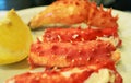 Delectable King Crab Leg\'s Meat, a Famous Dish of Ushuaia, Tiera del Fuego, Argentina, South America