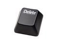 Closeup of a Delete button