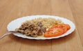 Closeup delicious (pasta, stews,