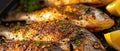 Closeup Of A Deliciously Cooked Dorada Fish, Perfectly Seasoned And Ready To Serve