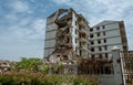 Closeup of a demolished appartment Royalty Free Stock Photo