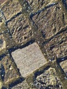 Closeup Detail of Authentic Italian Sampietrini Pavement