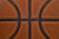 Closeup detail of basketball ball texture background Royalty Free Stock Photo