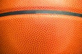 Closeup detail of basketball ball texture background