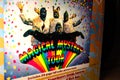 Closeup of Detail on The Beatles Magical Mystery Tour Vinyl Record Sleeve