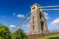 Closeup of Detail of Clifton Suspension Bridge, Bristol, Avon, England, UK Royalty Free Stock Photo