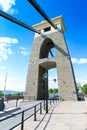 Closeup of Detail of Clifton Suspension Bridge, Bristol, Avon, England, UK Royalty Free Stock Photo