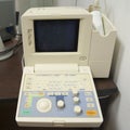 ECG machine in a doctors surgery Royalty Free Stock Photo