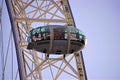 London Eye Ferris Wheel pod detail Royalty Free Stock Photo