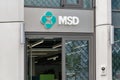 MSD office with Merck Sharp and Dohme Logo. Berlin, Germany.