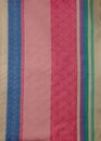 Closeup detail of multi color fabric texture samples Royalty Free Stock Photo