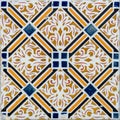 Traditional Portuguese glazed tiles