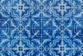 Traditional Portuguese glazed tiles Royalty Free Stock Photo