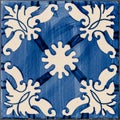 Traditional Portuguese glazed tiles