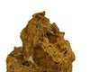 Porous limonite mineral ore (hydrated iron oxide-hydroxide).