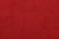 Closeup detail of red fabric texture background,  High resolution photo Royalty Free Stock Photo