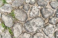 Closeup detail of a texture background with stone pebbles Royalty Free Stock Photo