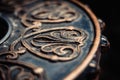 Closeup of the details of antique objects with beautiful designs