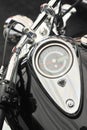 Chrome details of a motorcycle Royalty Free Stock Photo