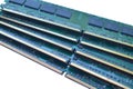 Computer RAM Random Access Memory modules on the white background. Royalty Free Stock Photo