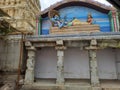 Closeup of Devanahalli Venugopala Swamy Temple with Lord Venkateshwara Marriage and Padmanabha Swamy Statue with Lakshmi