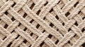 Closeup of Diagonal Lines of Textures in Beige Macrame AI Generated