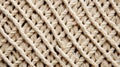 Closeup of Diagonal Lines of Textures in Beige Macrame: Minimalistic and Superb Clean Image AI Generated