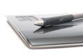 Closeup of digitizer with pen