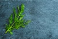 Closeup on dill on stone substrate