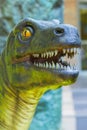 Closeup dinosaur head