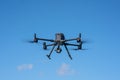 Closeup Dji Matrice M300 in flight Royalty Free Stock Photo