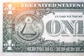 Closeup dollars banknote