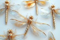 Closeup dragonfly wings on light background Royalty Free Stock Photo