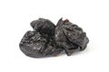 Closeup dried prunes fruit on white background Royalty Free Stock Photo