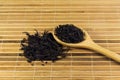 Closeup dry chinese tea leaf Royalty Free Stock Photo