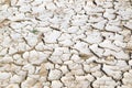 Closeup of dry cracked earth background, clay desert texture