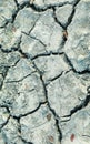 Closeup of dry soil. Cracked ground for background. Crack dried soil in drought, Affected by global warming made climate change. Royalty Free Stock Photo
