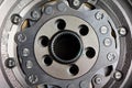 Closeup of Dual-Mass Flywheel Royalty Free Stock Photo