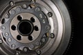 Closeup of Dual-Mass Flywheel Royalty Free Stock Photo