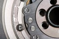 Closeup of Dual-Mass Flywheel Royalty Free Stock Photo