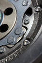 Closeup of Dual-Mass Flywheel Royalty Free Stock Photo