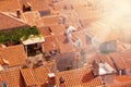 Closeup of Dubrovnik roofs Royalty Free Stock Photo