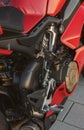 Closeup of a Ducati Bike motor