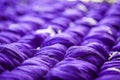 Closeup dyed acrylic yarn