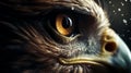 Closeup Eagle eye, Details, macro photography, Galaxy