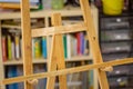 Closeup of easel in classrooom Royalty Free Stock Photo