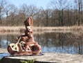 Easter decoration chocolate hare 4