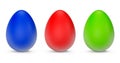 Closeup Easter Eggs