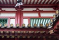 Closeup of the eaves on the traditional Chinese temple