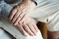 Closeup of elderly hands Royalty Free Stock Photo